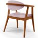 Poltrona Decorativa Para Sala de Estar Jantar Cecília L02 Suede Rosê - Lyam Decor
