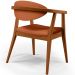 Poltrona Decorativa Para Sala de Estar Jantar Cecília L02 Tecido Terracota - Lyam Decor