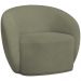Poltrona Decorativa Para Sala de Estar Living Gliese K01 Bouclê Verde - Lyam Decor