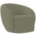 Poltrona Decorativa Para Sala de Estar Living Gliese K01 Bouclê Verde - Lyam Decor