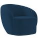 Poltrona Decorativa Para Sala de Estar Living Gliese K01 Veludo Azul Marinho - Lyam Decor