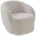 Poltrona Decorativa Para Sala de Estar Living Gliese K01 Veludo Bege - Lyam Decor