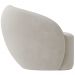 Poltrona Decorativa Para Sala de Estar Living Gliese K01 Veludo Bege - Lyam Decor