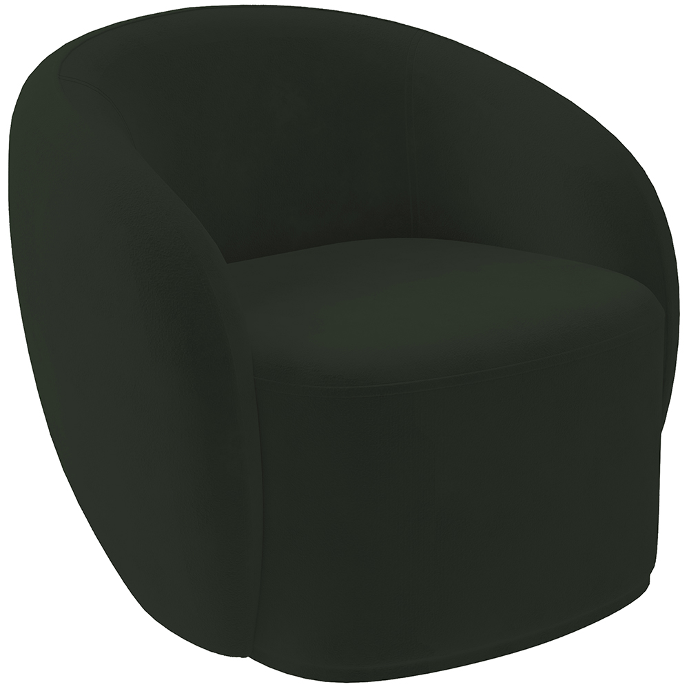 Poltrona Decorativa Para Sala de Estar Living Gliese K01 Veludo Verde - Lyam Decor