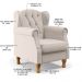 Poltrona Decorativa Para Sala de Estar Yara P02 Linho Cru - Lyam Decor