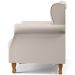 Poltrona Decorativa Para Sala de Estar Yara P02 Linho Cru - Lyam Decor