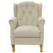 Poltrona Decorativa Para Sala de Estar Yara P02 Suede Bege - Lyam Decor