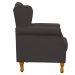 Poltrona Decorativa Para Sala de Estar Yara P02 Suede Marrom - Lyam Decor