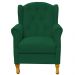 Poltrona Decorativa Para Sala de Estar Yara P02 Suede Verde Musgo - Lyam Decor