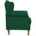Poltrona Decorativa Para Sala de Estar Yara P02 Suede Verde Musgo - Lyam Decor