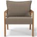 Poltrona Decorativa Para Sala de Estar e Living Alícia L02 Bouclê Bege - Lyam Decor
