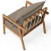 Poltrona Decorativa Para Sala de Estar e Living Alícia L02 Bouclê Bege - Lyam Decor