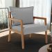 Poltrona Decorativa Para Sala de Estar e Living Alícia L02 Bouclê Cinza - Lyam Decor