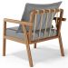 Poltrona Decorativa Para Sala de Estar e Living Alícia L02 Bouclê Cinza - Lyam Decor