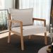 Poltrona Decorativa Para Sala de Estar e Living Alícia L02 Bouclê Creme - Lyam Decor