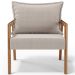 Poltrona Decorativa Para Sala de Estar e Living Alícia L02 Bouclê Creme - Lyam Decor