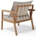 Poltrona Decorativa Para Sala de Estar e Living Alícia L02 Bouclê Creme - Lyam Decor