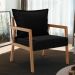Poltrona Decorativa Para Sala de Estar e Living Alícia L02 Bouclê Preto - Lyam Decor