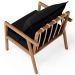 Poltrona Decorativa Para Sala de Estar e Living Alícia L02 Bouclê Preto - Lyam Decor