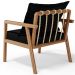 Poltrona Decorativa Para Sala de Estar e Living Alícia L02 Bouclê Preto - Lyam Decor