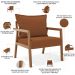 Poltrona Decorativa Para Sala de Estar e Living Alícia L02 Bouclê Terracota - Lyam Decor