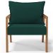 Poltrona Decorativa Para Sala de Estar e Living Alícia L02 Bouclê Verde - Lyam Decor