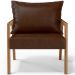 Poltrona Decorativa Para Sala de Estar e Living Alícia L02 Couríssimo Marrom - Lyam Decor