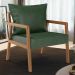 Poltrona Decorativa Para Sala de Estar e Living Alícia L02 Couríssimo Verde Musgo - Lyam Decor