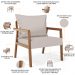Poltrona Decorativa Para Sala de Estar e Living Alícia L02 Linho Bege - Lyam Decor