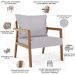 Poltrona Decorativa Para Sala de Estar e Living Alícia L02 Linho Cinza - Lyam Decor