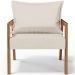 Poltrona Decorativa Para Sala de Estar e Living Alícia L02 Linho Cru - Lyam Decor