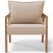 Poltrona Decorativa Para Sala de Estar e Living Alícia L02 Suede Bege - Lyam Decor