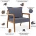 Poltrona Decorativa Para Sala de Estar e Living Alícia L02 Suede Cinza - Lyam Decor