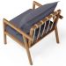 Poltrona Decorativa Para Sala de Estar e Living Alícia L02 Suede Cinza - Lyam Decor