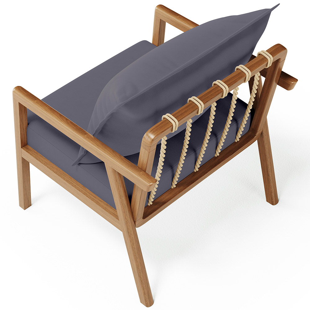 Poltrona Decorativa Para Sala de Estar e Living Alícia L02 Suede Cinza - Lyam Decor