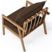 Poltrona Decorativa Para Sala de Estar e Living Alícia L02 Suede Marrom - Lyam Decor