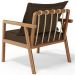 Poltrona Decorativa Para Sala de Estar e Living Alícia L02 Suede Marrom - Lyam Decor