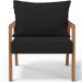 Poltrona Decorativa Para Sala de Estar e Living Alícia L02 Suede Preto - Lyam Decor