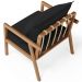 Poltrona Decorativa Para Sala de Estar e Living Alícia L02 Suede Preto - Lyam Decor