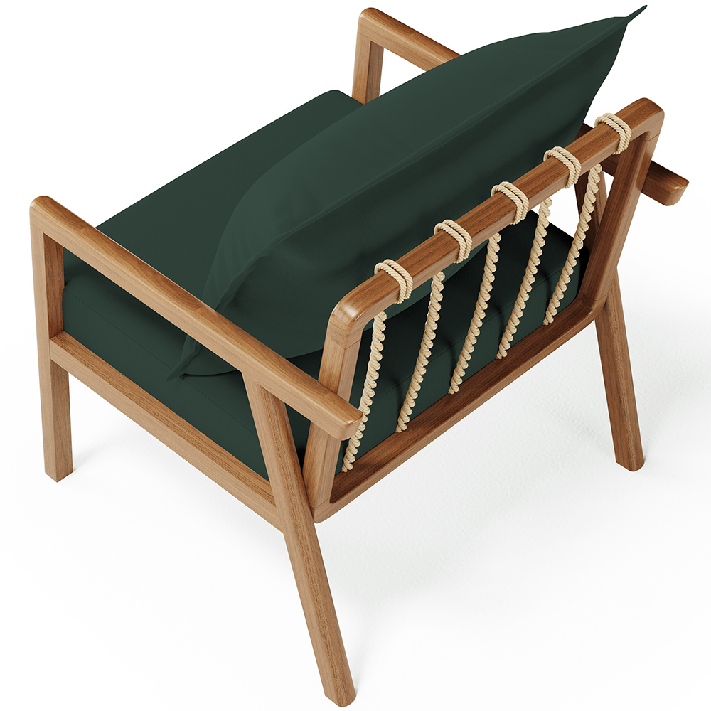 Poltrona Decorativa Para Sala de Estar e Living Alícia L02 Suede Verde Musgo - Lyam Decor