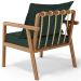 Poltrona Decorativa Para Sala de Estar e Living Alícia L02 Suede Verde Musgo - Lyam Decor