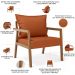 Poltrona Decorativa Para Sala de Estar e Living Alícia L02 Tecido Terracota - Lyam Decor