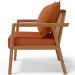 Poltrona Decorativa Para Sala de Estar e Living Alícia L02 Tecido Terracota - Lyam Decor