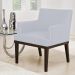 Poltrona Decorativa Para Sala de Estar e Recepção Beatriz W01 Corino Branco - Lyam Decor