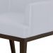 Poltrona Decorativa Para Sala de Estar e Recepção Beatriz W01 Corino Branco - Lyam Decor