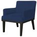 Poltrona Decorativa Para Sala de Estar e Recepção Beatriz W01 Suede Azul Marinho - Lyam Decor