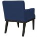 Poltrona Decorativa Para Sala de Estar e Recepção Beatriz W01 Suede Azul Marinho - Lyam Decor
