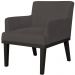 Poltrona Decorativa Para Sala de Estar e Recepção Beatriz W01 Suede Marrom - Lyam Decor