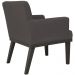 Poltrona Decorativa Para Sala de Estar e Recepção Beatriz W01 Suede Marrom - Lyam Decor