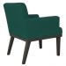 Poltrona Decorativa Para Sala de Estar e Recepção Beatriz W01 Verde Musgo - Lyam Decor